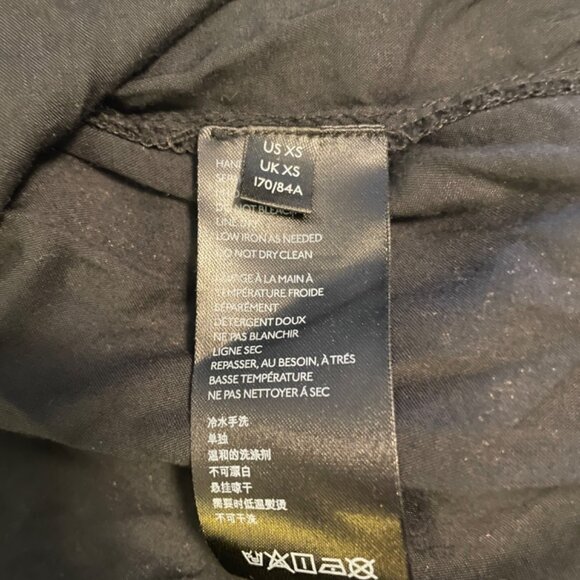 Anthropologie Black Gold Tunic Mini Dress Oversized Pockets XS READ DESCRIPTION - Picture 14 of 16